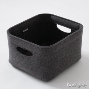 Custom-made bin, S size in dark grey