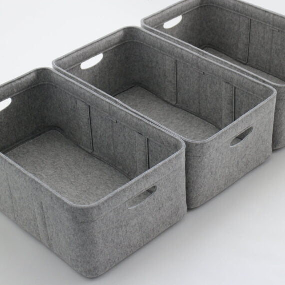 Custom-Made Storage Bin, XL size in light grey