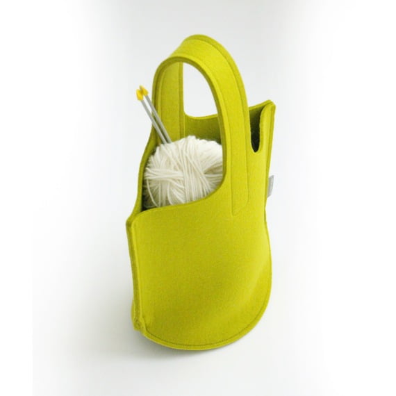 Knitting Bag in green