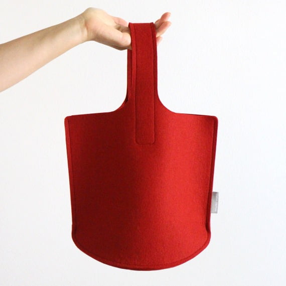 Knitting Bag in red