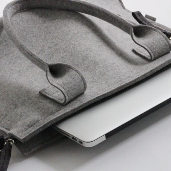 Work Bag in light grey, can hold MacBook Pro 15 inches